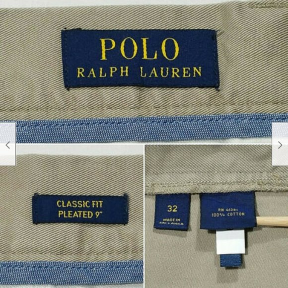 *SOLD* 38 POLO RALPH LAUREN Men Chino Shorts - Picture 5 of 8